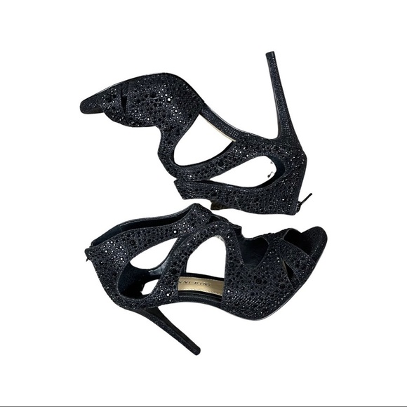 GIANNI BINI Stiletto Heel Rhinestone Sandal NWB - Picture 5 of 11